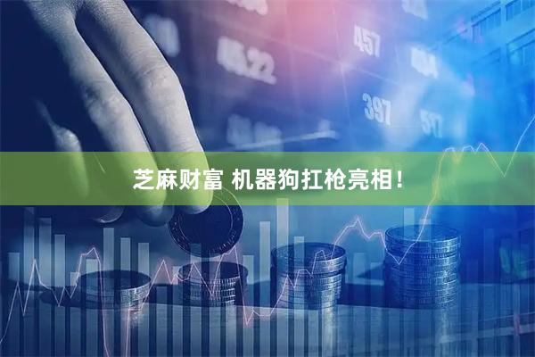 芝麻财富 机器狗扛枪亮相！